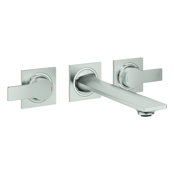 GROHE 3-L-WT-Wandbatterie Allure 20193_2 FMS Ausladung 208mm supersteel