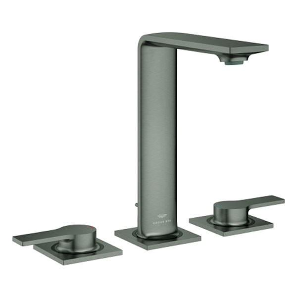 GROHE 3-Loch-WT-Batterie Allure 20188_1 mit Hebelgriffen hard graphite gebürstet