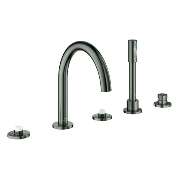 GROHE 5-L-Wannenkombin. Atrio Private C. 25224 für Hebelgriffe hard graphite geb.