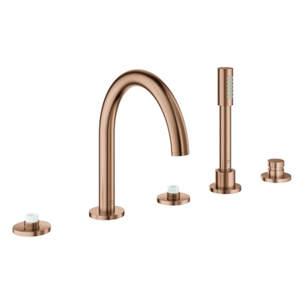 GROHE 5-L-Wannenkombin. Atrio Private C. 25224 für Hebelgriffe warm sunset geb.