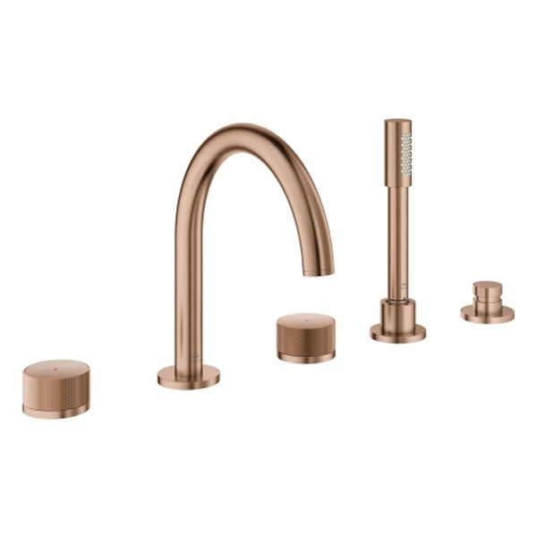 GROHE 5-L-Wannenkombin. Atrio Private C. 25226 Knopfbetätigung warm sunset geb.