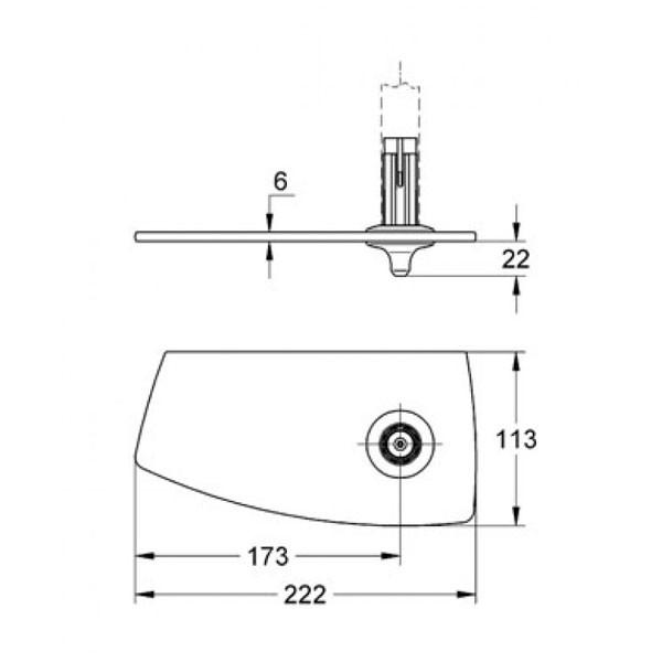 GROHE Ablage Movario 28549 für Wandmontage