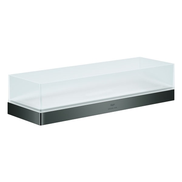 GROHE Ablagekorb Allure 40966_1 Wandmontage transparent/hard graphite