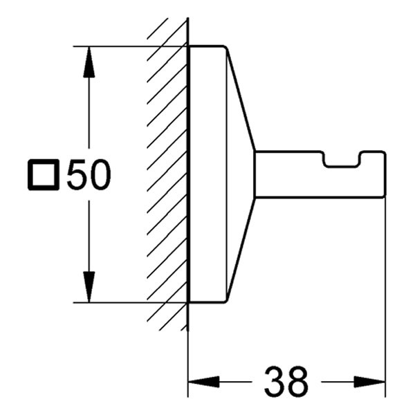 GROHE Bademantelhaken Allure Brilliant 40897 chrom