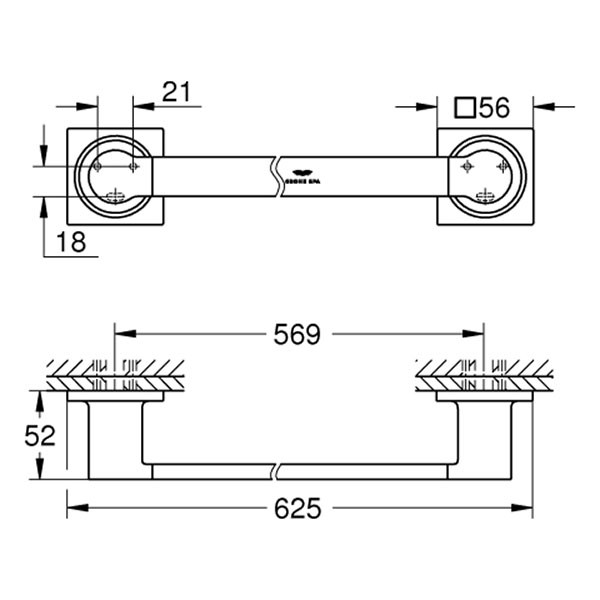GROHE Badetuchhalter Allure 40341_1 cool sunrise gebürstet