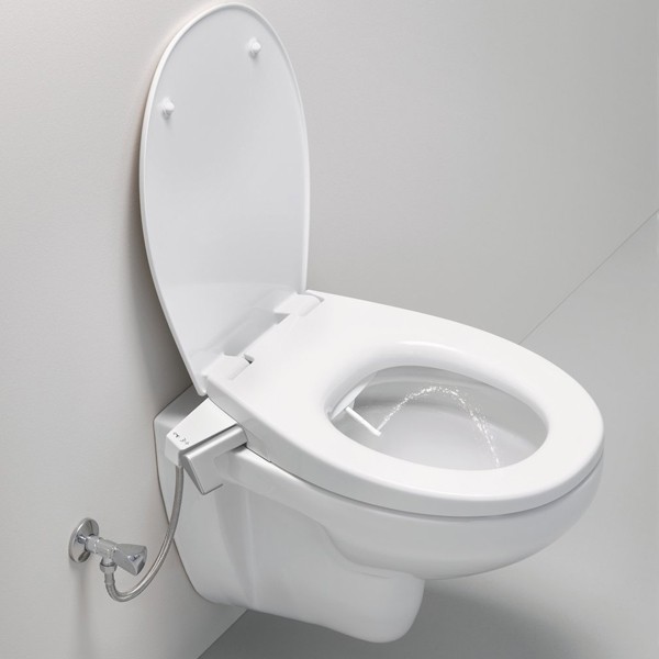 GROHE Dusch-WC-Aufsatz Bau Keramik und Bau Keramik Wand-Tiefspül-WC Abgang waagerecht weiß