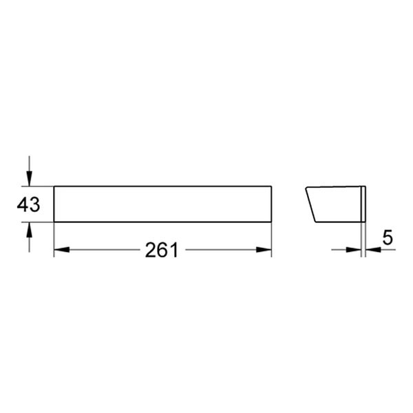 GROHE EasyReach Duschablage 18608 Metall passend zu Grohtherm 2000 Neu chrom