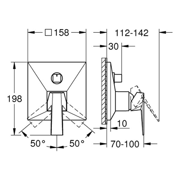 GROHE EH-Batterie Allure Brilliant 24340 FMS für 35604 3-W-Umst. hard graph. geb.
