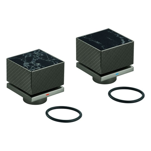 GROHE Griffpaar 101338 Allure Brilliant hard graphite gebürstet