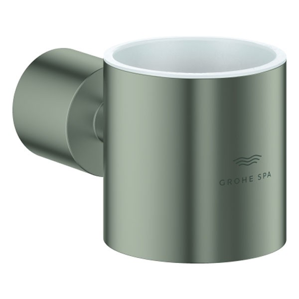 GROHE Halter Atrio 40884 für Glas oder Seifenspender satin steel