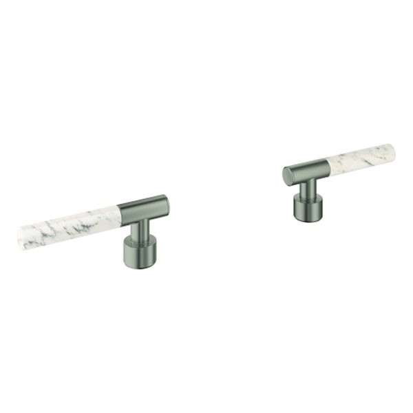 GROHE Hebelgriffe Atrio Private C. 48458 White Attica Caesarstone satin steel