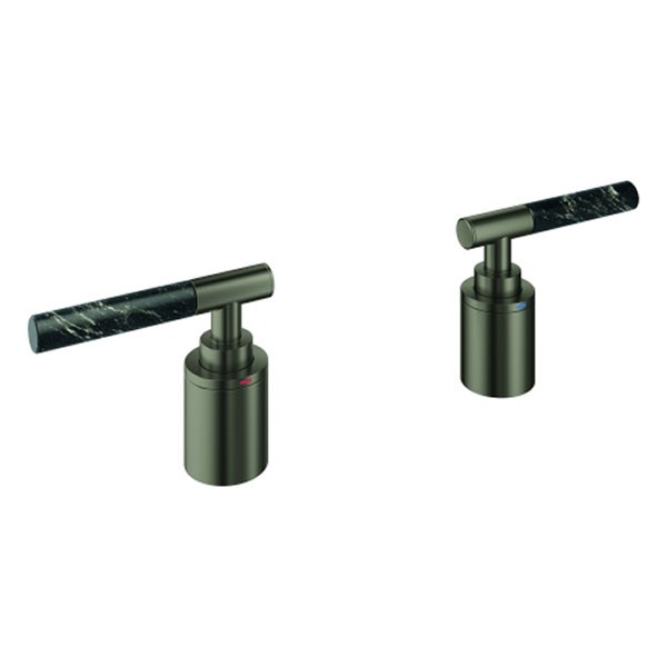 GROHE Hebelgriffe Atrio Private C. 48465 Vanilla Noir Caesarstone satin graphite