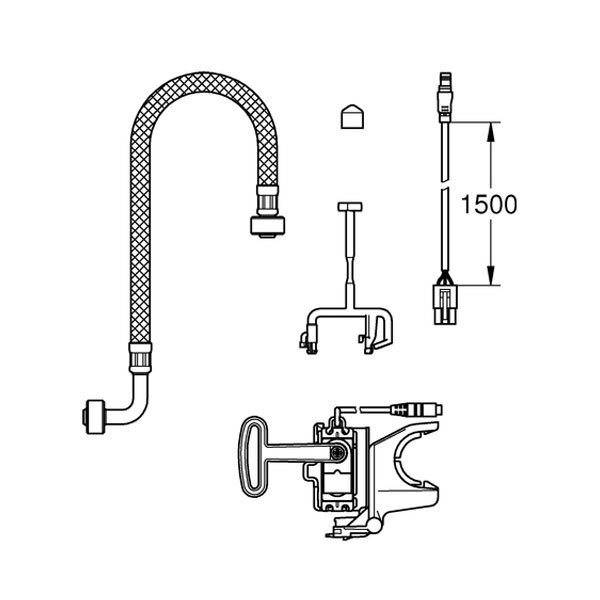 GROHE Installationsset Sensia Arena 46944 für autom. Spülung/Vorspülung