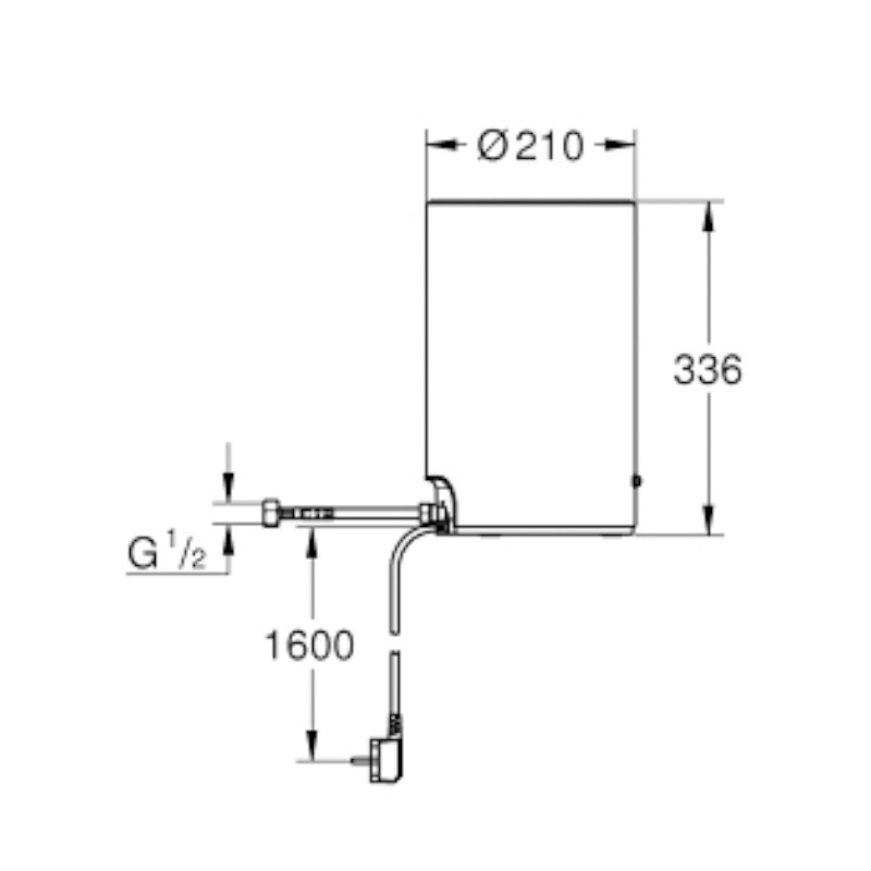 GROHE Red Boiler 40830 M-Size für kochendes und warmes Wasser