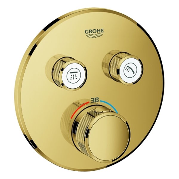 GROHE Thermostat Grohtherm SmartControl 29119 FMS rund 2 ASV cool sunrise