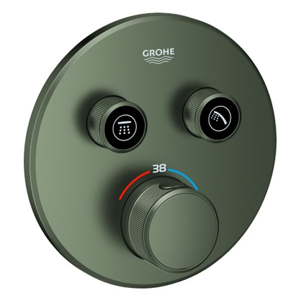 GROHE Thermostat Grohtherm SmartControl 29119 FMS rund 2 ASV satin graphite