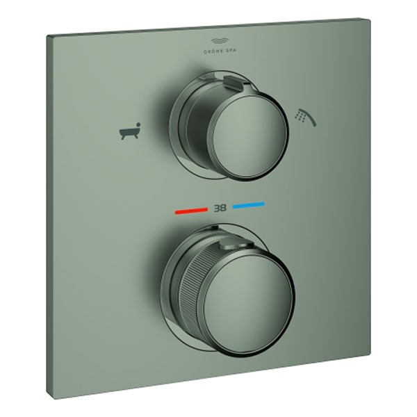 GROHE Thermostatbatterie Allure 19446_2 FMS für Rapido SmartBox satin steel