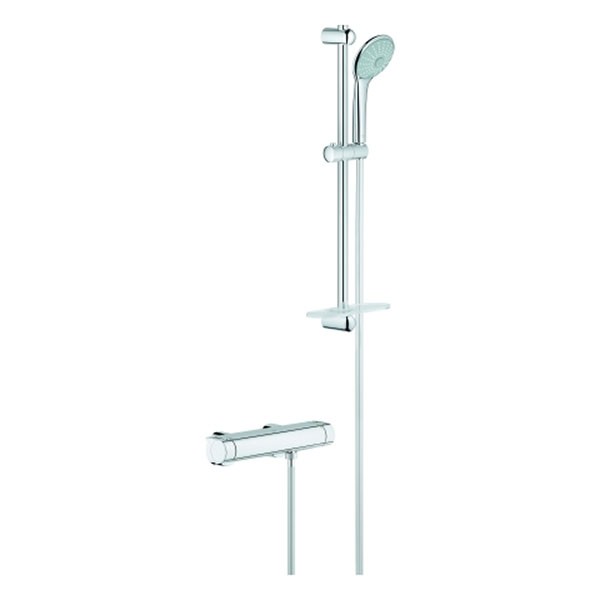 GROHE THM-Brausebatterie Grohtherm 2000 34195 mit Euphoria Brausegarnitur chrom