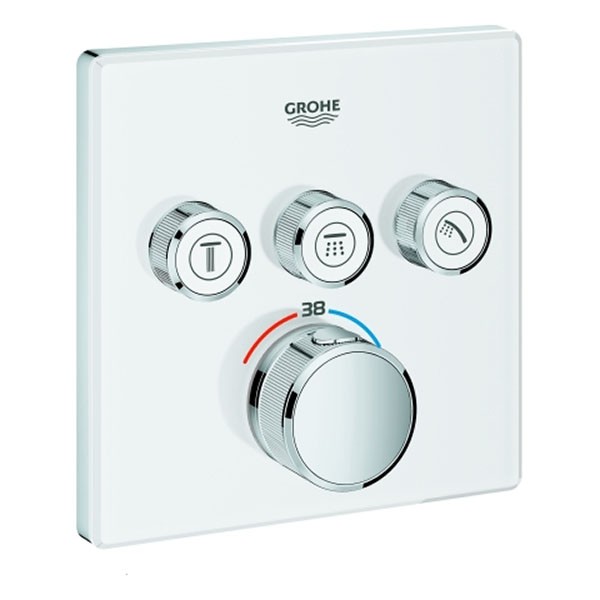GROHE THM Grohtherm SmartControl 29157 eckig FMS 3 Absperrventile moon white