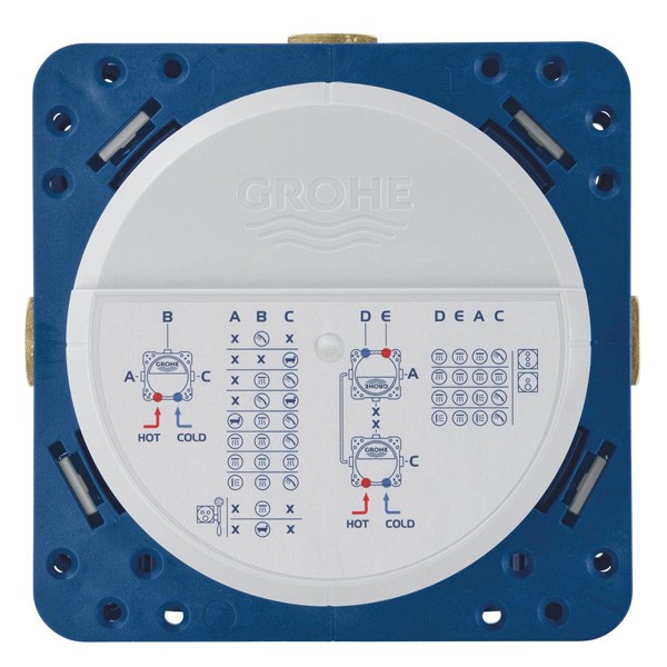 GROHE Universal Unterputz-Einbaukörper Rapido SmartBox 35604 DN 15 3 Abgänge