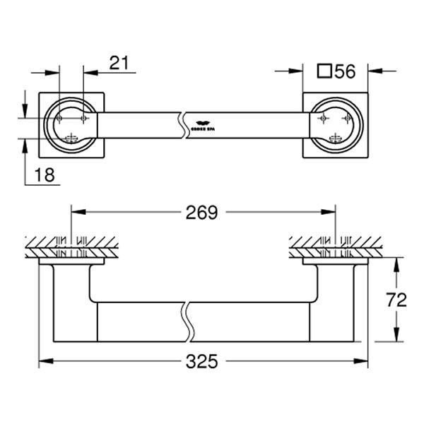 GROHE Wannengriff Allure 40955_1 cool sunrise