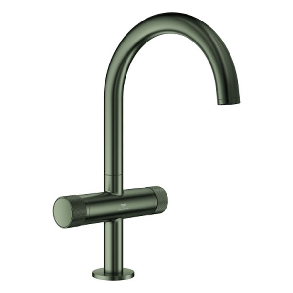 GROHE WT-Einlochbatt. Atrio Private C. 21138 L-Size Knopfbetäti. satin graphite