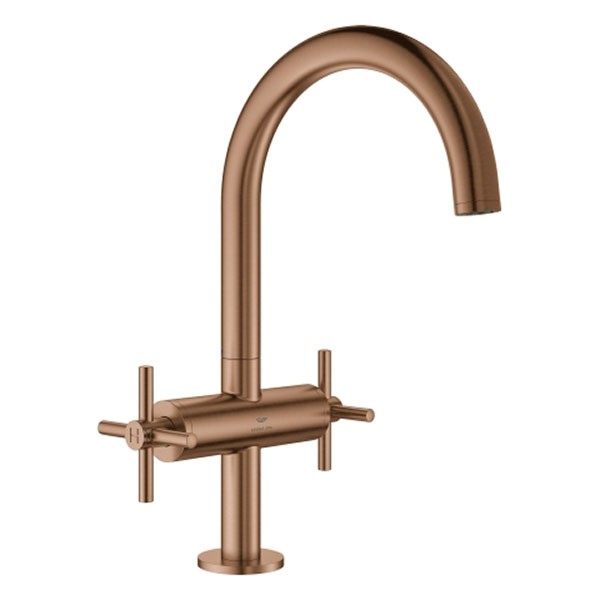 GROHE WT-Einlochbatterie Atrio 21144 DN15 L-Size Kreuz-Griff warm sunset geb