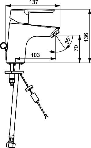 HA Waschtisch Einhandmischer Hansapolo 5141 chrom.