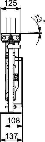 HA 4-Loch-Universal-Wannenrand- Körper Hansacompact 5302 0300 chr