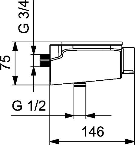 HA Brause-Therm.-Batterie für Wandaufbau Hansaemotion 5863 0172 82 weiß/chrom