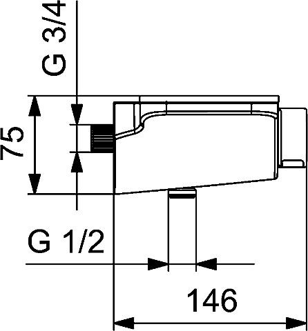 HA Brause-Therm.-Batterie für Wandaufbau Hansaemotion 5863 0172 84 grau/chrom