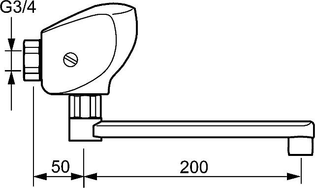HA Waschtisch Elektronik-Temperier-Wand- Batterie Hansaconcerto 6445, verchromt