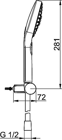 HA Wannenset Hansaactivejet 8438 0133 grau/chrom