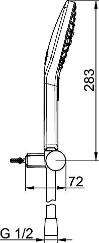 HA Wannenset Hansaactivejet 8438 0233 weiß/chrom