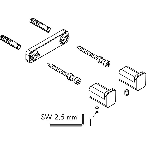 Hansgrohe Doppelhaken AddStoris mattweiss 