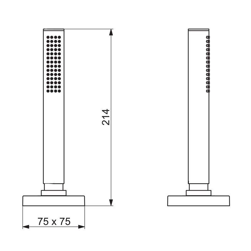 HA Handbrause HANSASTILO 5354 Chrom DN15  