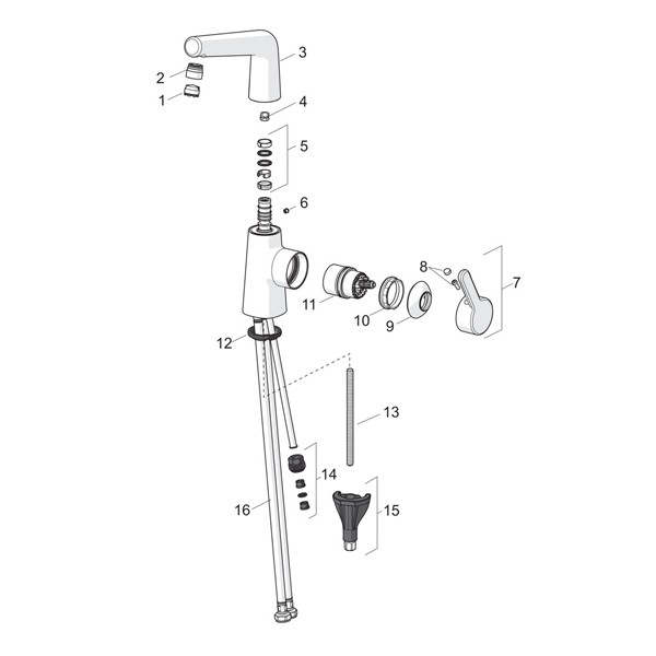 HA WT-Einhandmischer Hansadesigno 5134 2201verchromt