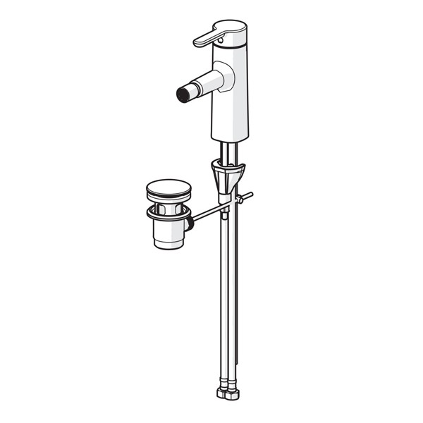 HA EHM für Sitzwaschbecken Hansadesigno 5173 chrom
