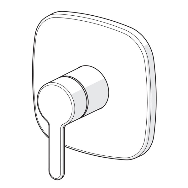 HA Funkt.Einheit m. Dekorset Einhand- Brause-Batt. Hansadesigno 8110 9593 chr