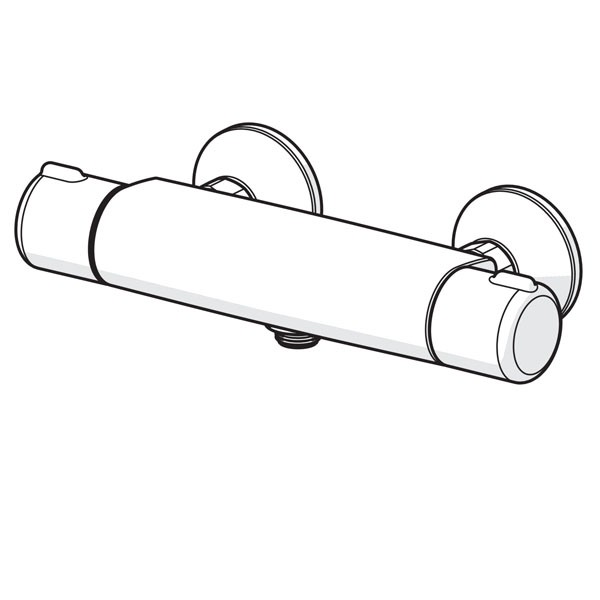 HA Brausebatt. HANSAMICRA 5815 DN15 Matt-Schwarz