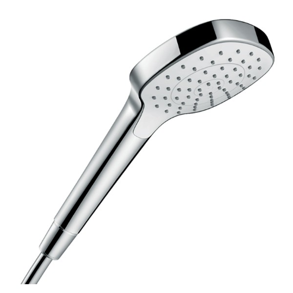 HG Handbrause Croma Select E 1jet EcoSmart 9 l/min weiss/chrom