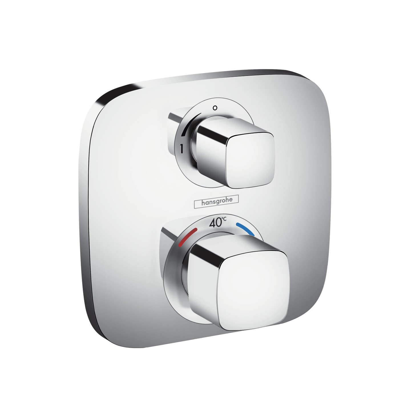 HG Thermostat Unterputz Ecostat E Fertigset 1 Verbraucher chrom