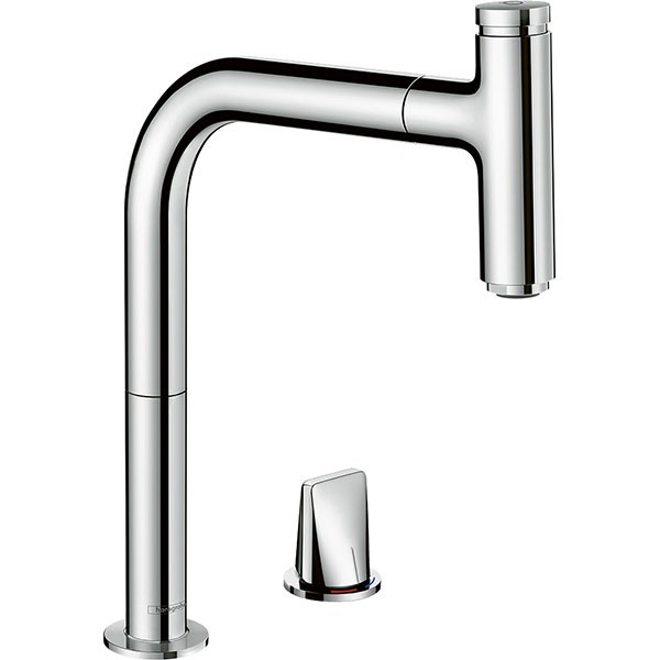Hansgrohe 2-L.Spültischmischer 200 Select sBox Ausziehauslauf M7119-H200 chrom