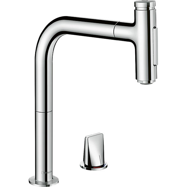 Hansgrohe 2-Loch SPTM 200 Metris Select M71 Ausziehbrause 2jet chrom
