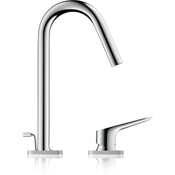 Hansgrohe 2-Loch Spültischmischer Axor Citterio M chrom mit Ausziehbrause
