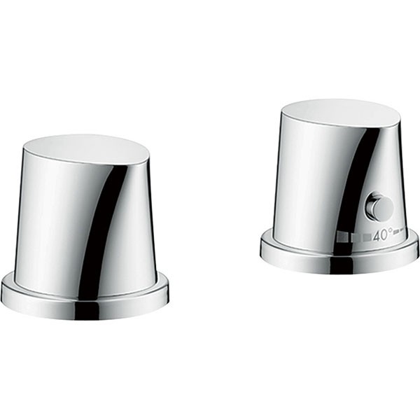 Hansgrohe 2-Loch Thermostat Axor Starck Organic F-Set chrom Wannenrandmontage