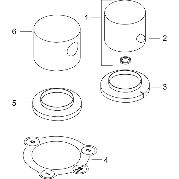 Hansgrohe 2-Loch Thermostatmischer AXOR Uno Fertigset chrom für Wannenrandmontage