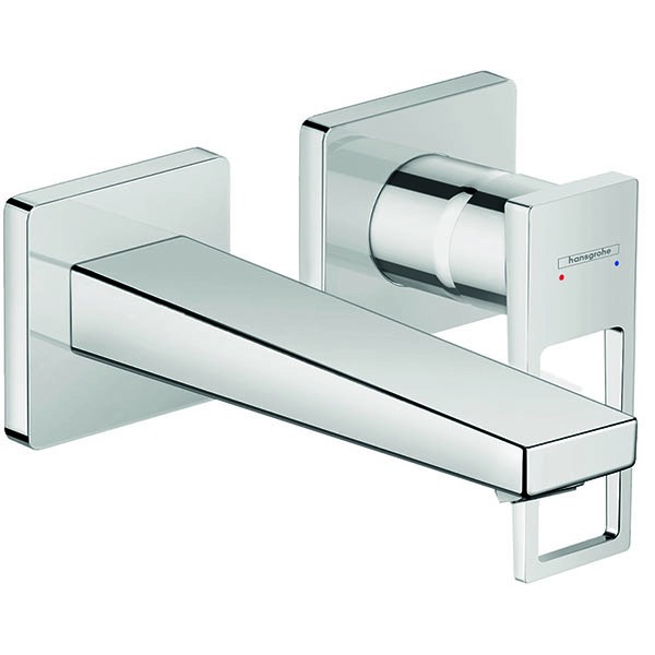 Hansgrohe 2-Loch Waschtischarmatur Unterputz Metropol FS Bügelgr.chrom kurzer Auslauf