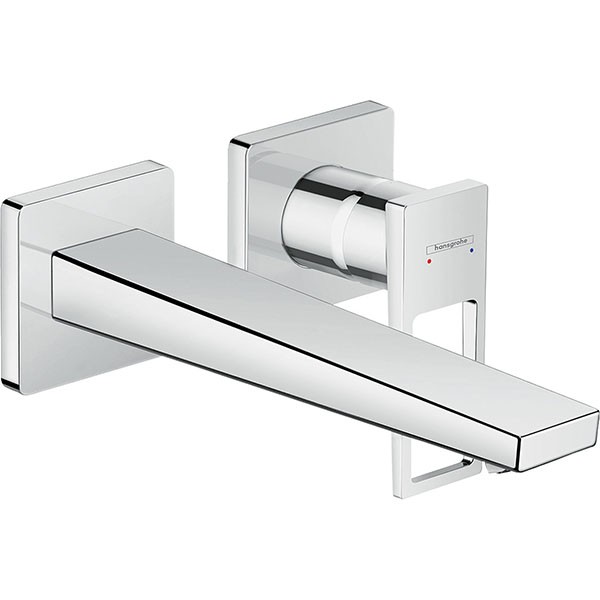 Hansgrohe 2-Loch Waschtischarmatur Unterputz Metropol FS Bügelgr.chrom langer Auslauf