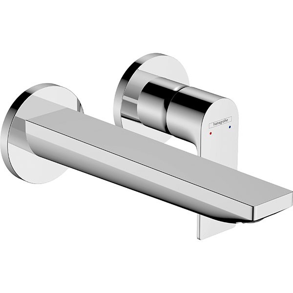 Hansgrohe 2-Loch Waschtischmischer Unterputz Rebris E F-Set 195 mm Auslauf chrom